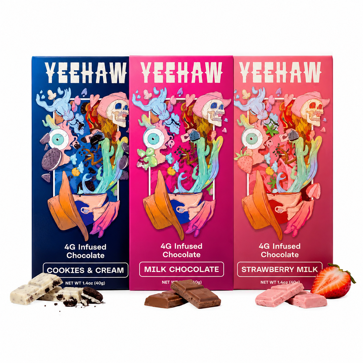 YEEHAW Mushroom Chocolate Bar for sale